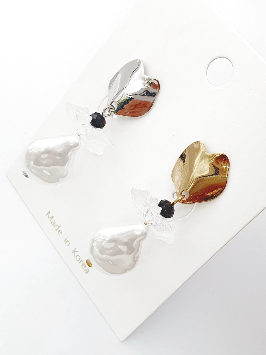 unique silver gold dangle earrings floral professional