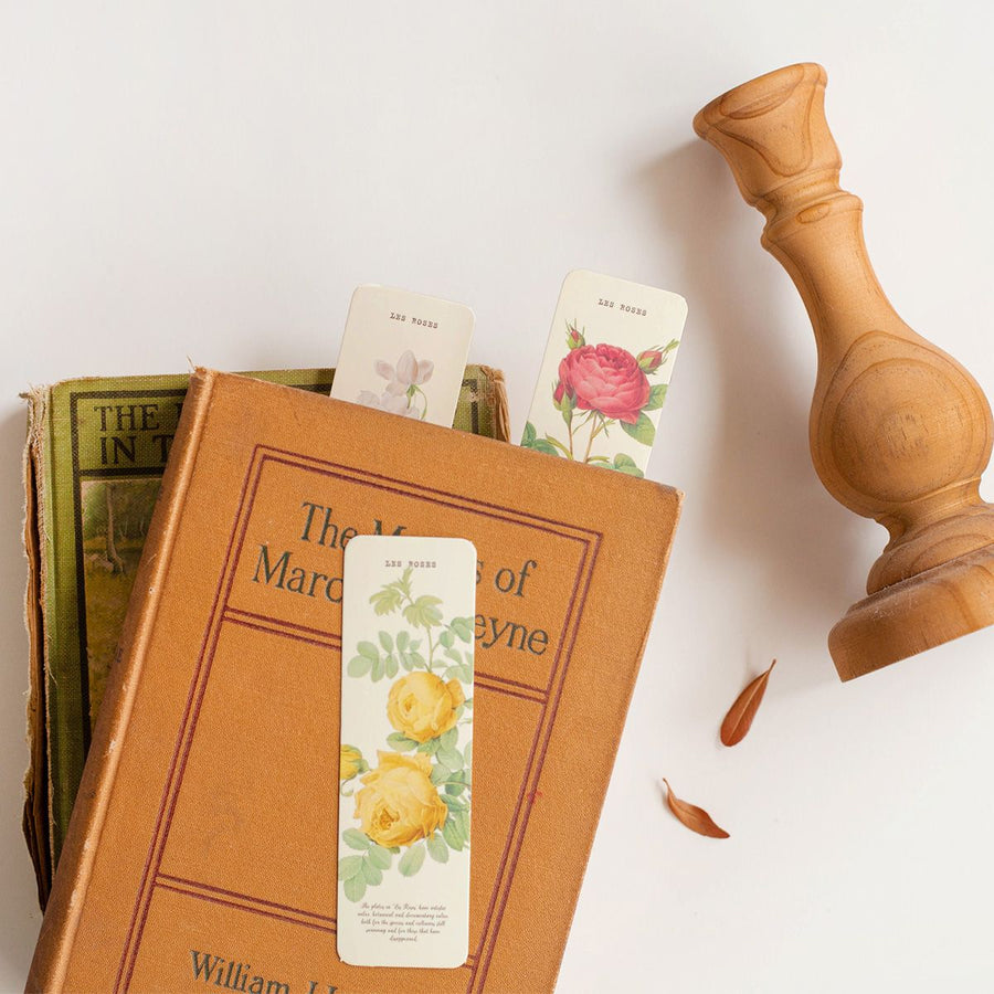 classic rose bookmark old fashioned