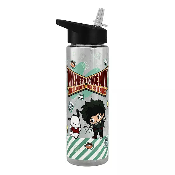 Sanrio Hello Kitty X My Hero Academia Deku and Pochacco 24 oz UV Printing Single Wall water bottle