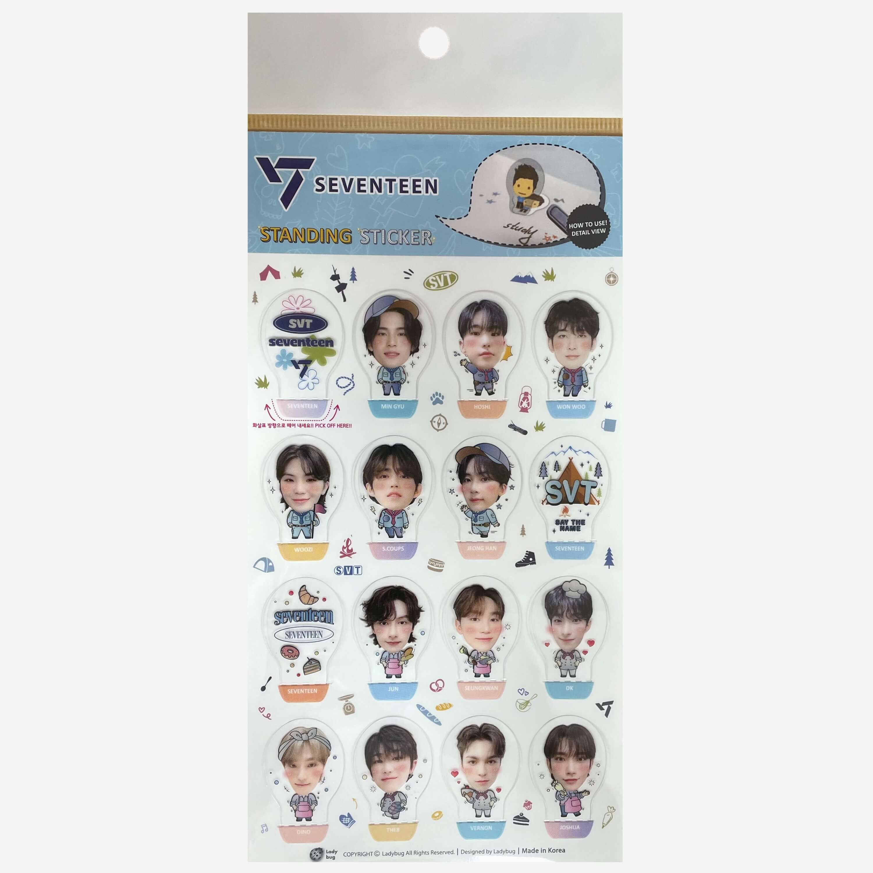 Kpop Standing Sticker - Seventeen – www.cutecrushco.com