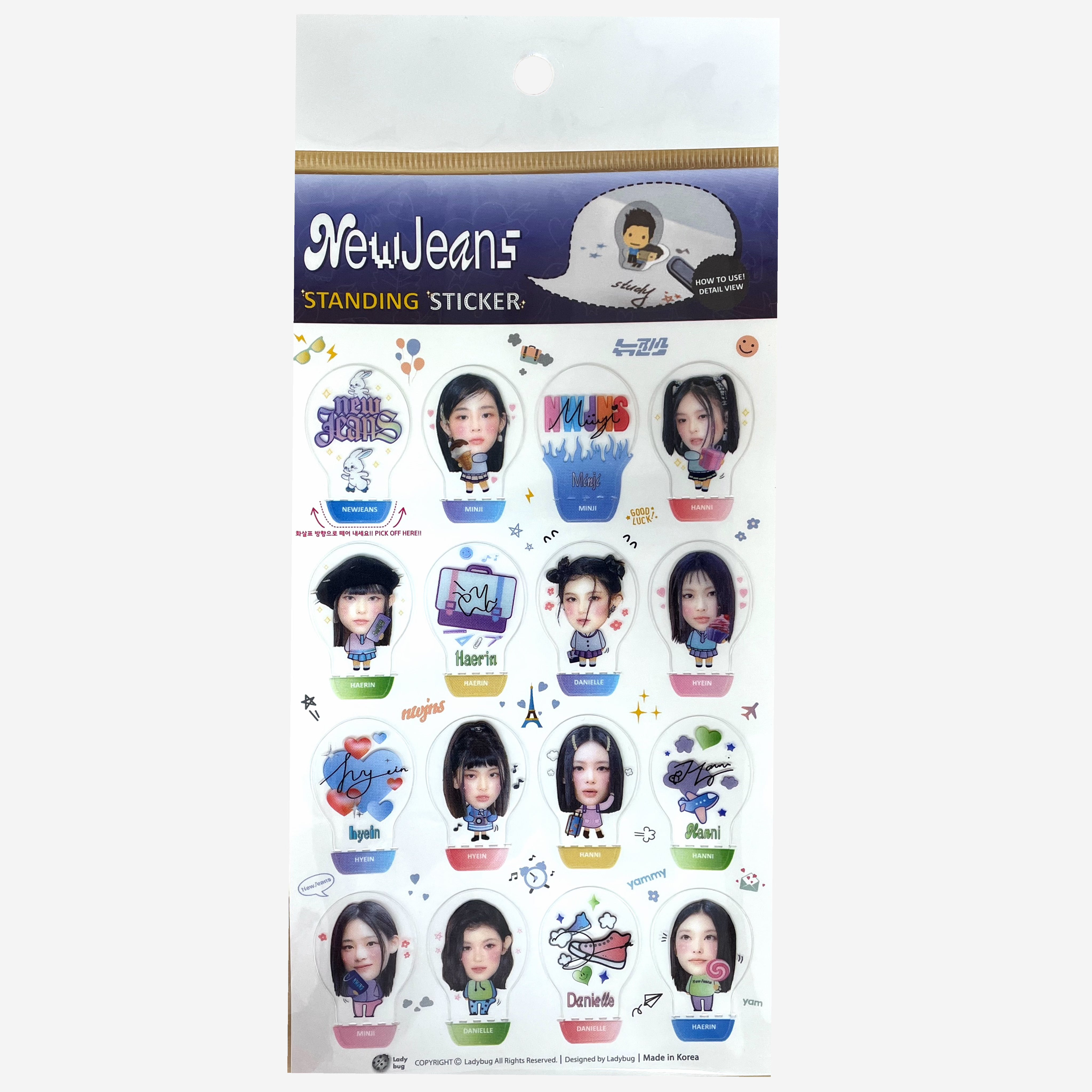 Kpop Standing Sticker - New Jeans – www.cutecrushco.com