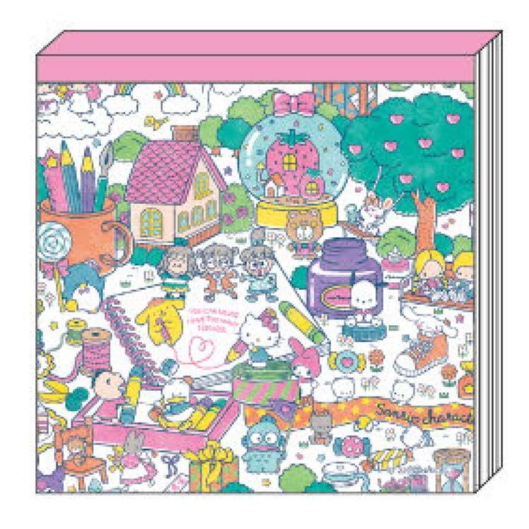 Sanrio Characters Square Memo Pad – Twinkle Glory