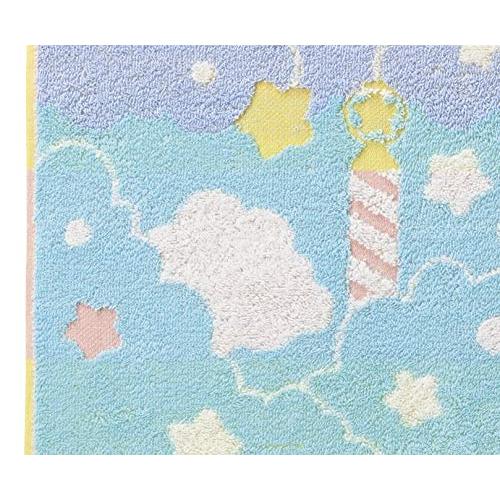 Marushin Face Towel Nintendo Kirby's Dream Land 34 x 80cm Fluffy Sky 100% Cotton