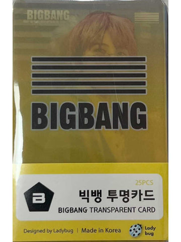Kpop Transparent Photo Cards-BIGBANG JIHA