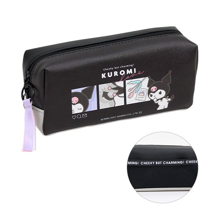 www. Sanrio Kuromi Pencil Case Synthetic Leather