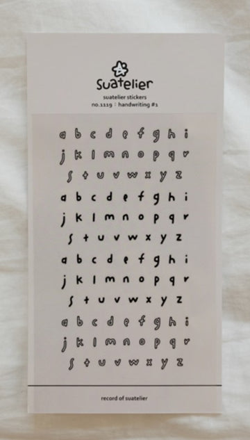 alphabet sticker