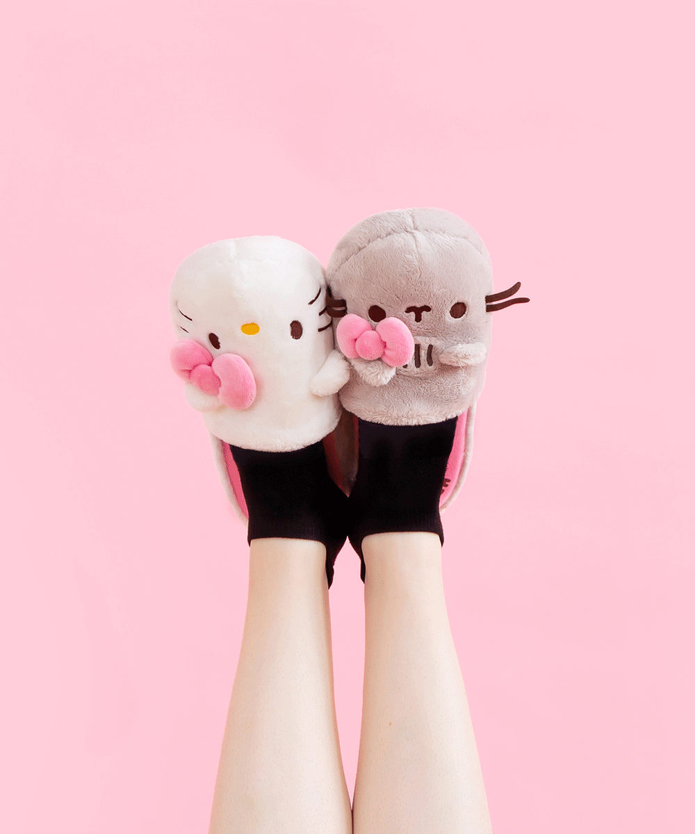 Pusheen plush slippers hotsell