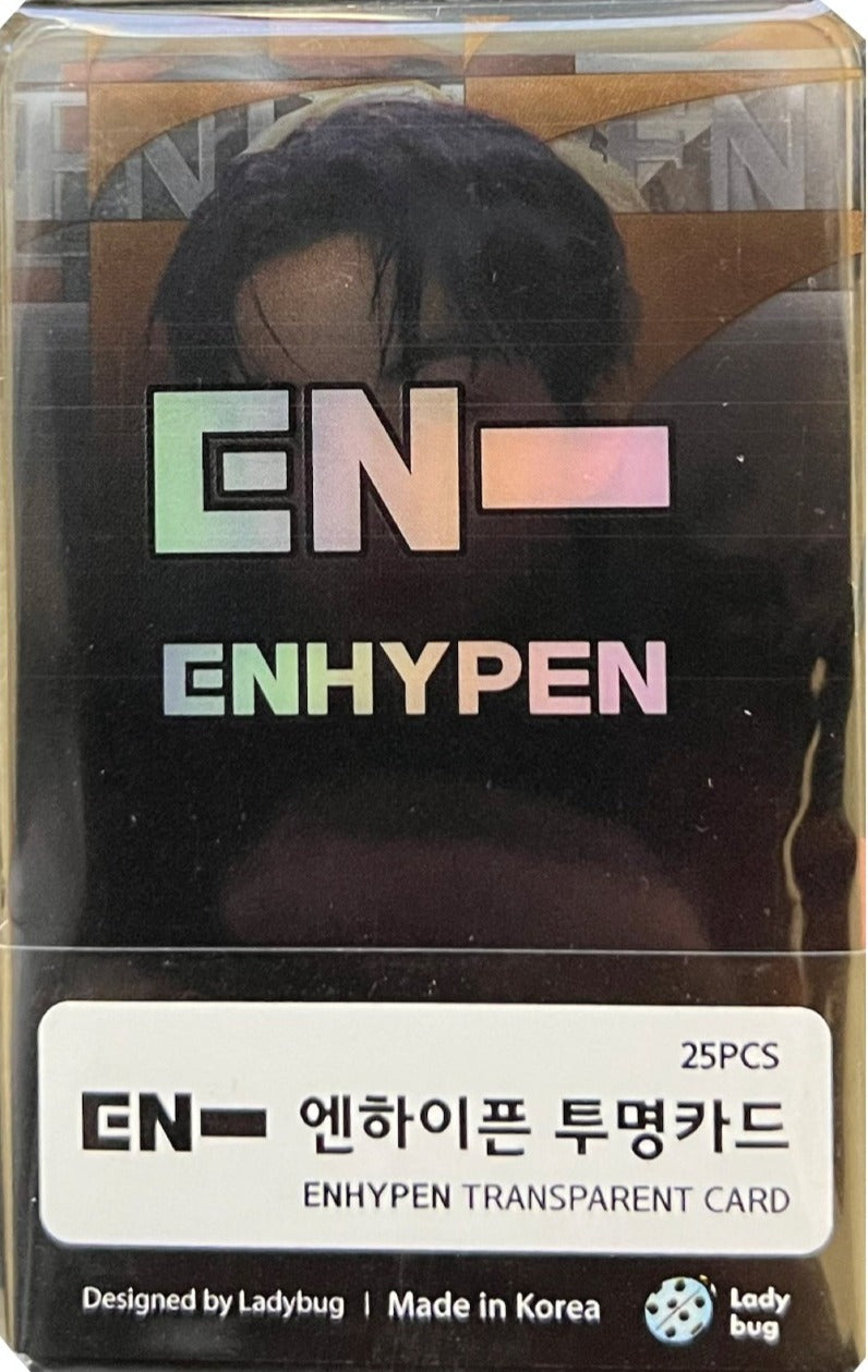 Kpop ENHYPEN Transparent Photo Cards (Pack of 25) – Collectible
