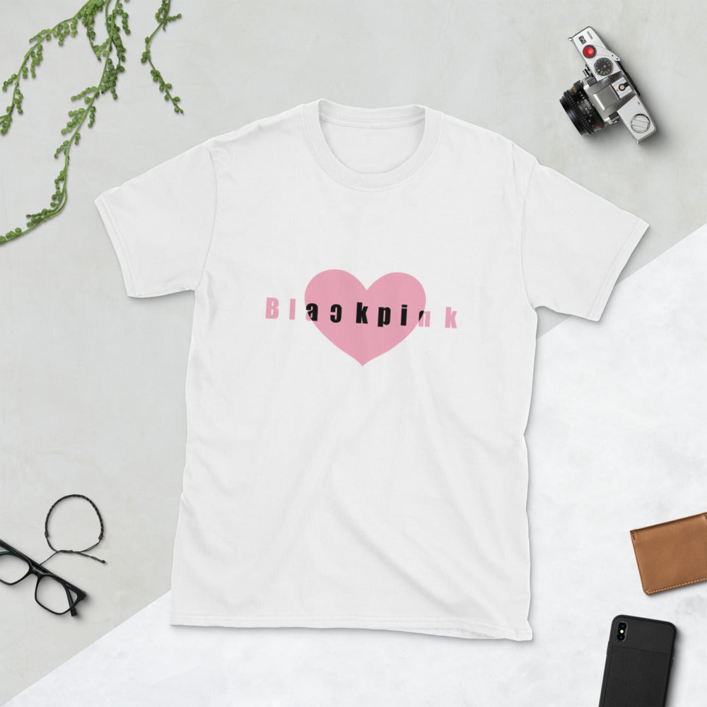 BLACKPINK Heart Short-Sleeve Unisex T-Shirt – www