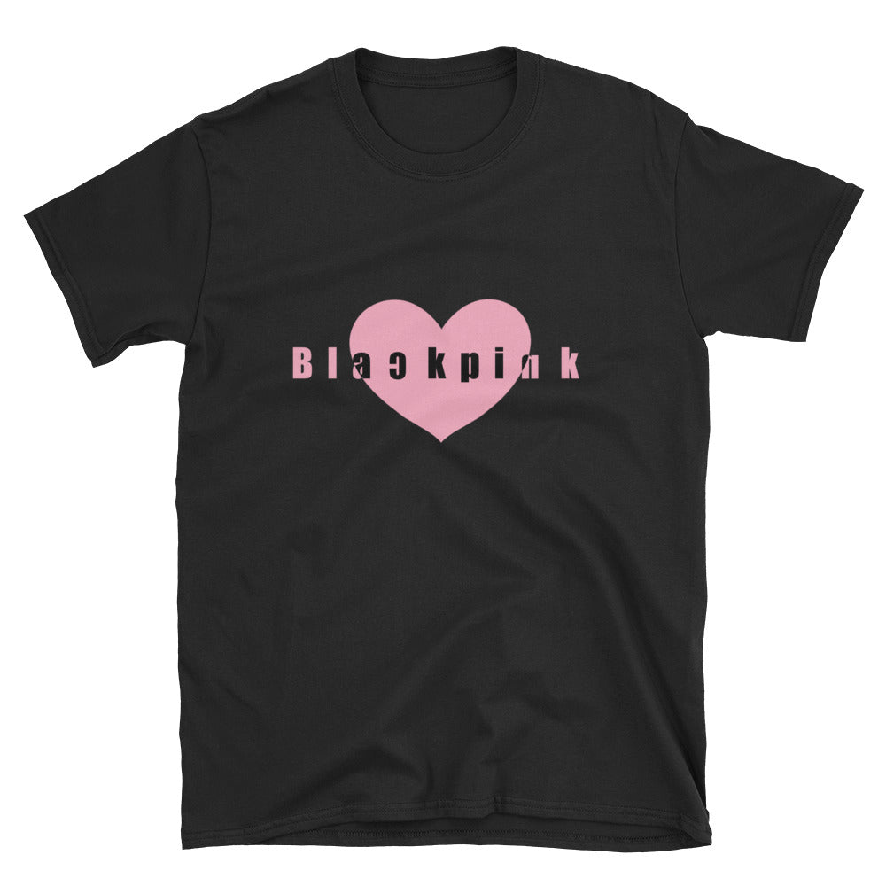 BLACKPINK Heart Short-Sleeve Unisex T-Shirt – www