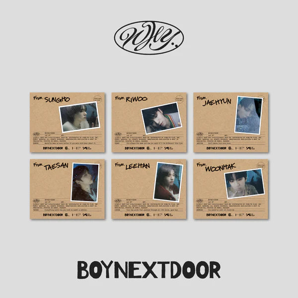 Boynextdoor - 1St Ep 'Why..' (Letter Ver.) www.cutecrushco.com