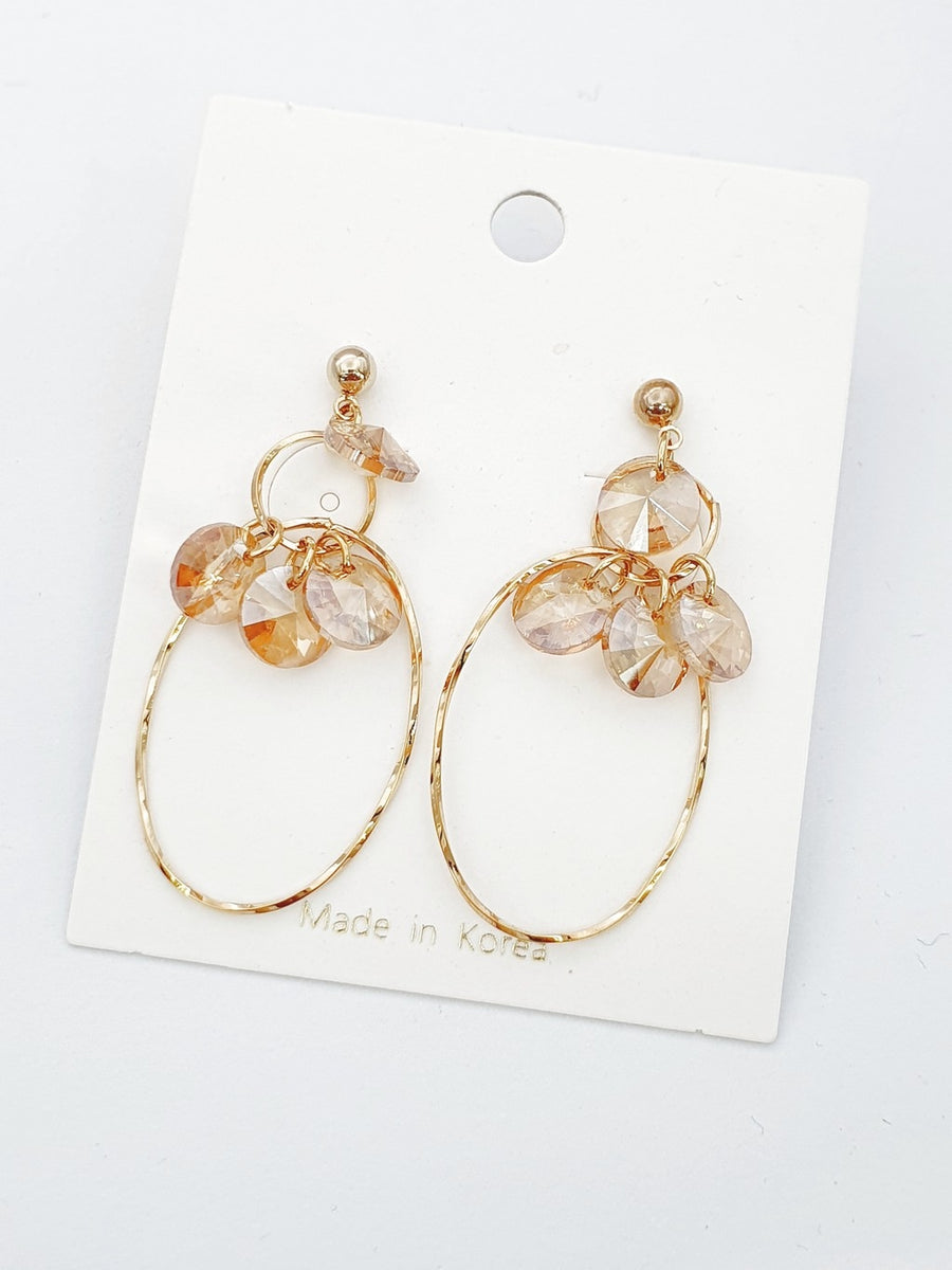 gold hoop earrings