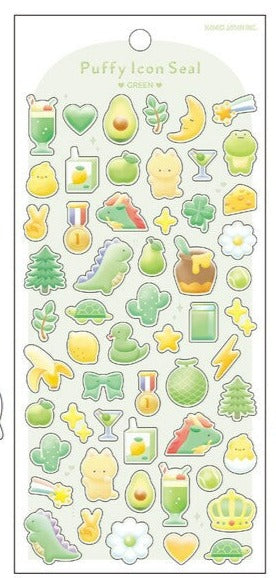 Cute Green Sticker Sheets