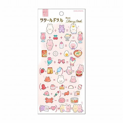 Kamio Japan Stickers - Cherry Pink