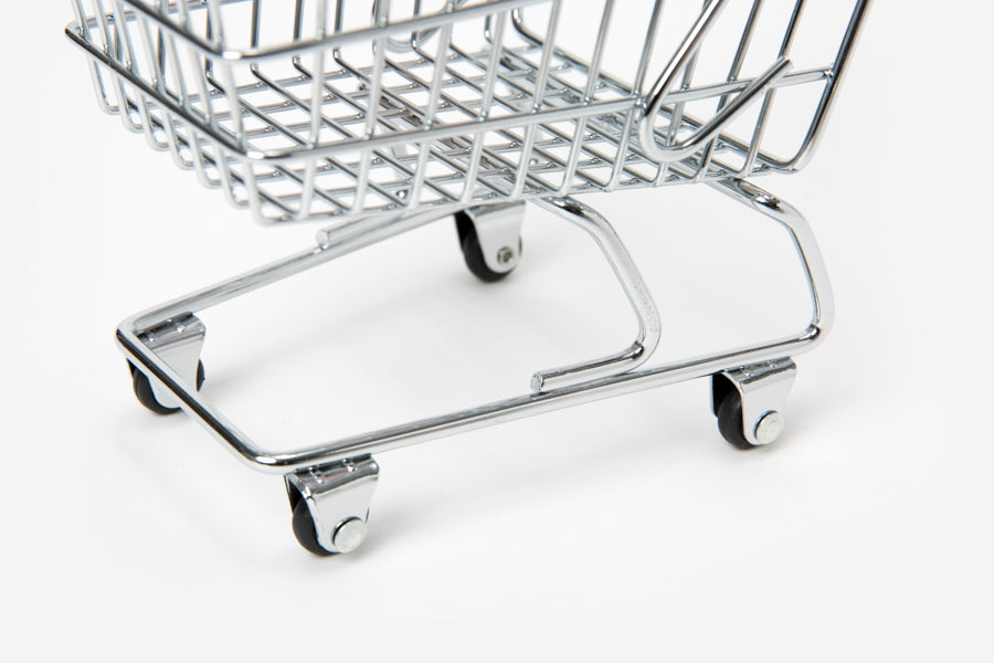 Mini Metal Shopping Cart for Desk Storage & Organization - Mint www.cutecrushco.com