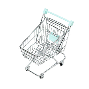 Mini Metal Shopping Cart for Desk Storage & Organization - Mint www.cutecrushco.com