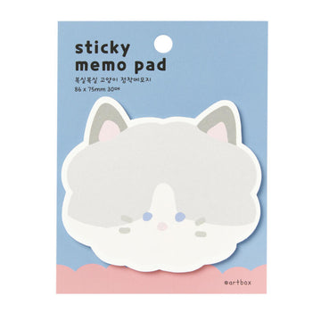 Fluffy Cat Sticky Memo Pad