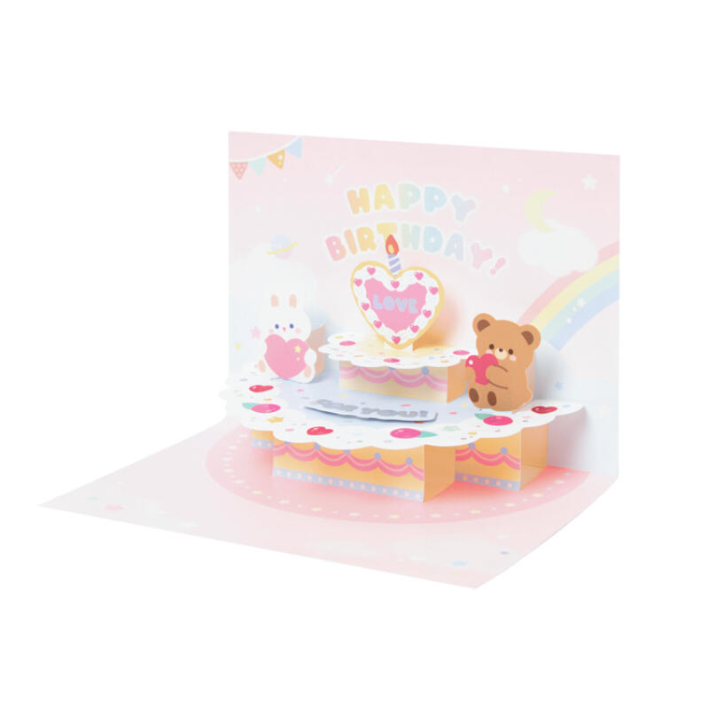 Bear & Rabbit Pop Up Birthday Card