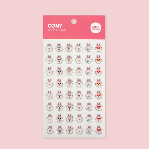 Line Friends Epoxy Sticker_Cony CY