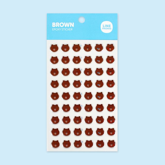 Line Friends Epoxy Sticker_Brow CY