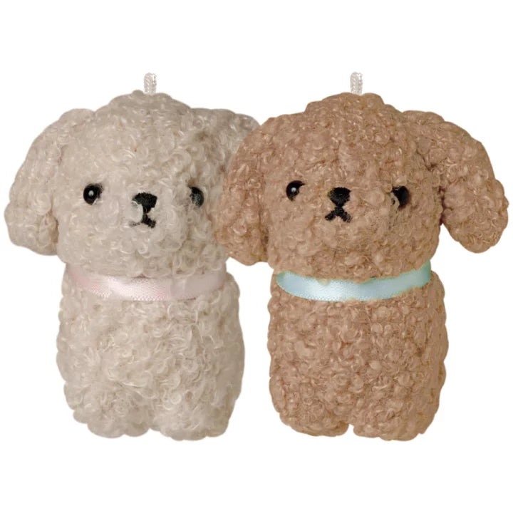 Best Friends Magnetic Plush Keychain - Poodles