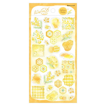 Enubi Transparent Sticker - Yellow Maze
