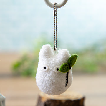 My Neighbor Totoro Fluffy Ghibli Collection Small Totoro Ball Chain Keychain FY