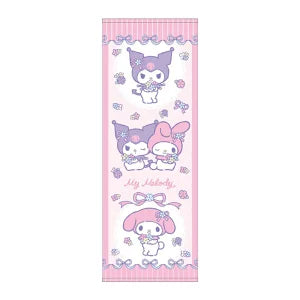 My Melody Junior Bath Towel Flower Pink Ribbon Pattern www.cutecrushco.com