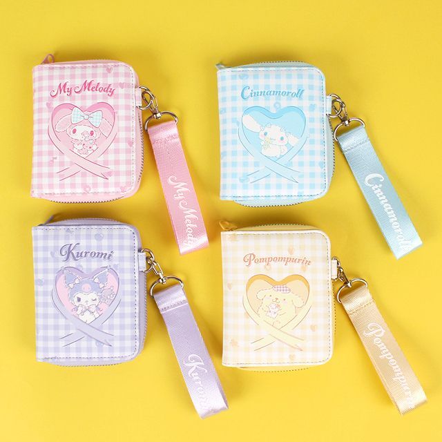 Sanrio Heart Half Wallet with Strap