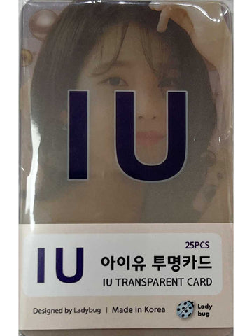 Kpop Transparent Photo Cards-IU JIHA