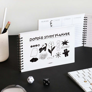 Doodle Study Planner for 6 Months Undated www.cutecrushco.com