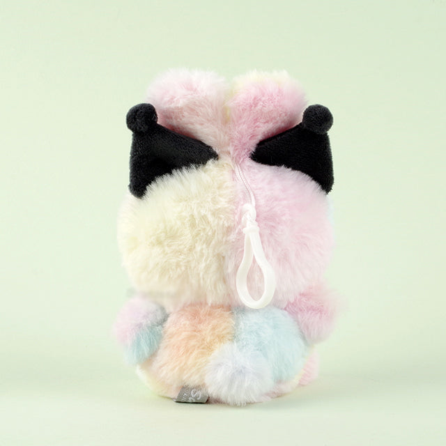 Sanrio Kuromi Plushie with Hook for Backpack, Bags 5.11 Inch Cotton Candy Edition Cheonyu