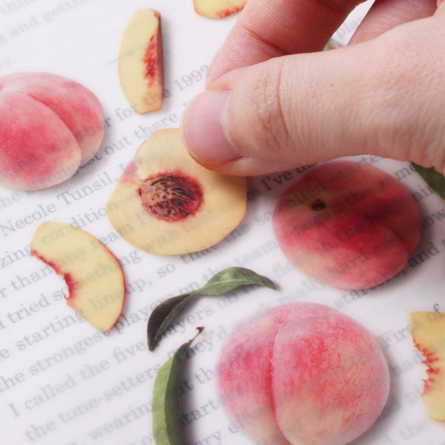cute peach stickers for decoration