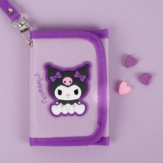 Kuromi Cute 3-Fold Necklace Wallet