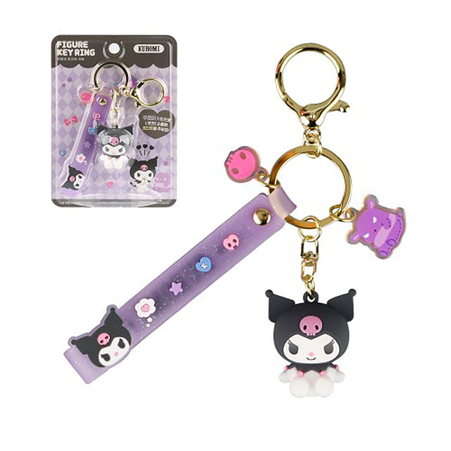 Sanrio Kuromi Figure Keyring Keychain