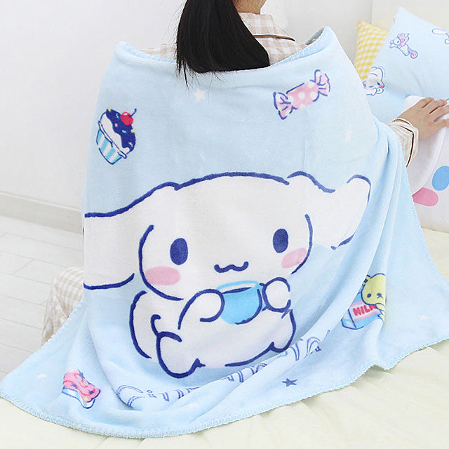 Sanrio Cinnamoroll Tea Time Flannel Blanket