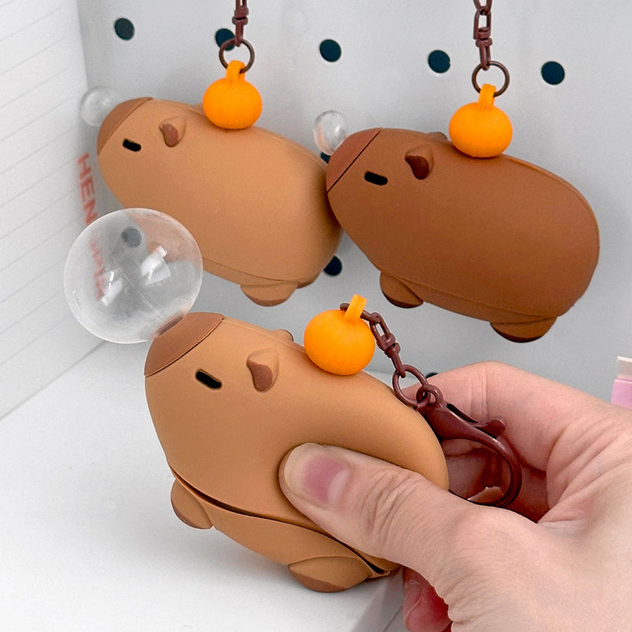 Capybara Balloon Keyring