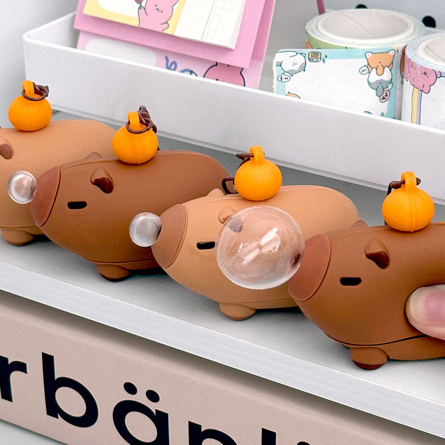 Capybara Balloon Keyring