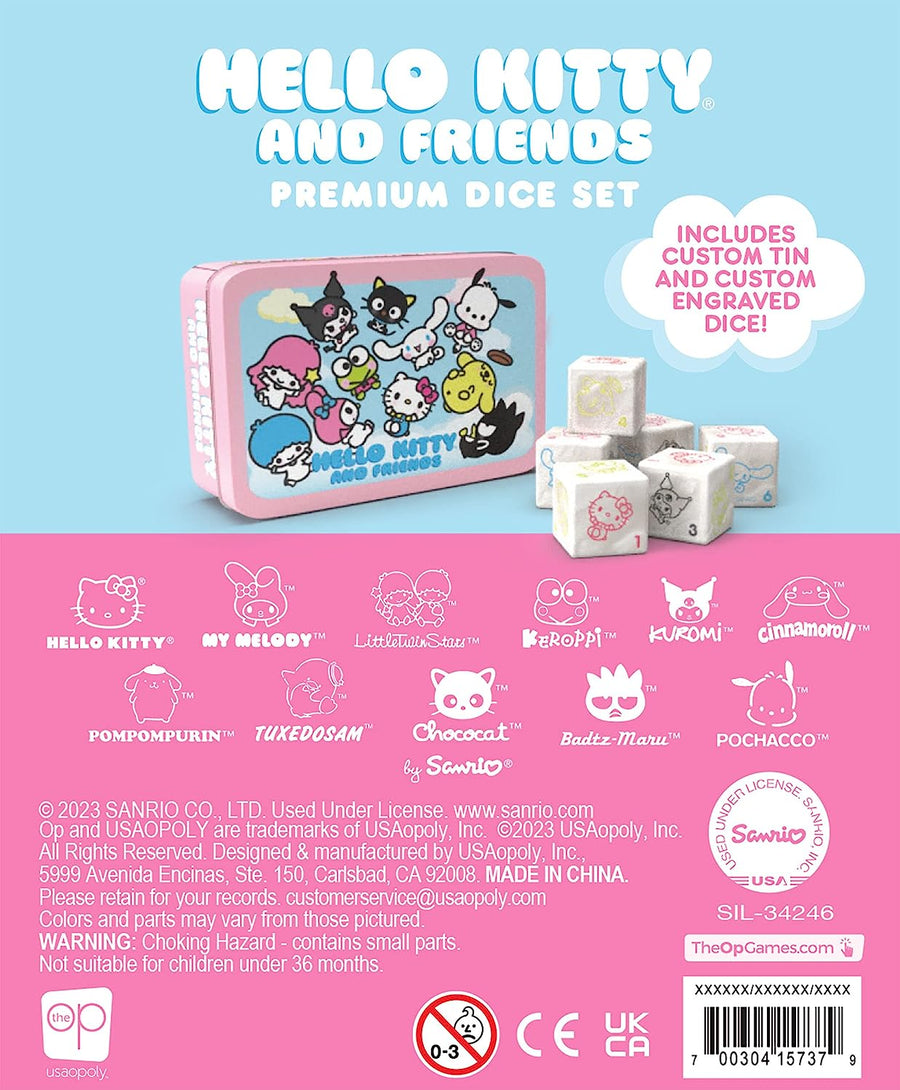Hello Kitty® and Friends Premium Dice Set www.cutecrushco.com