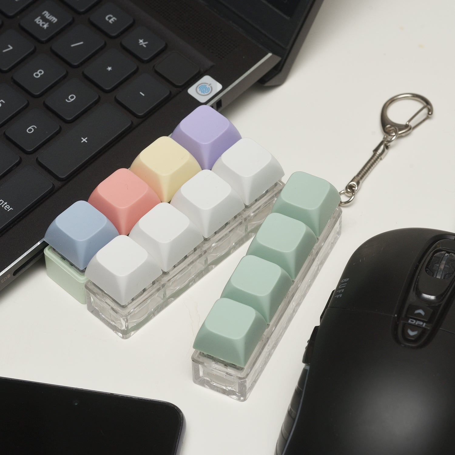 Pastel Sensory Keycap Keyring – www.cutecrushco.com