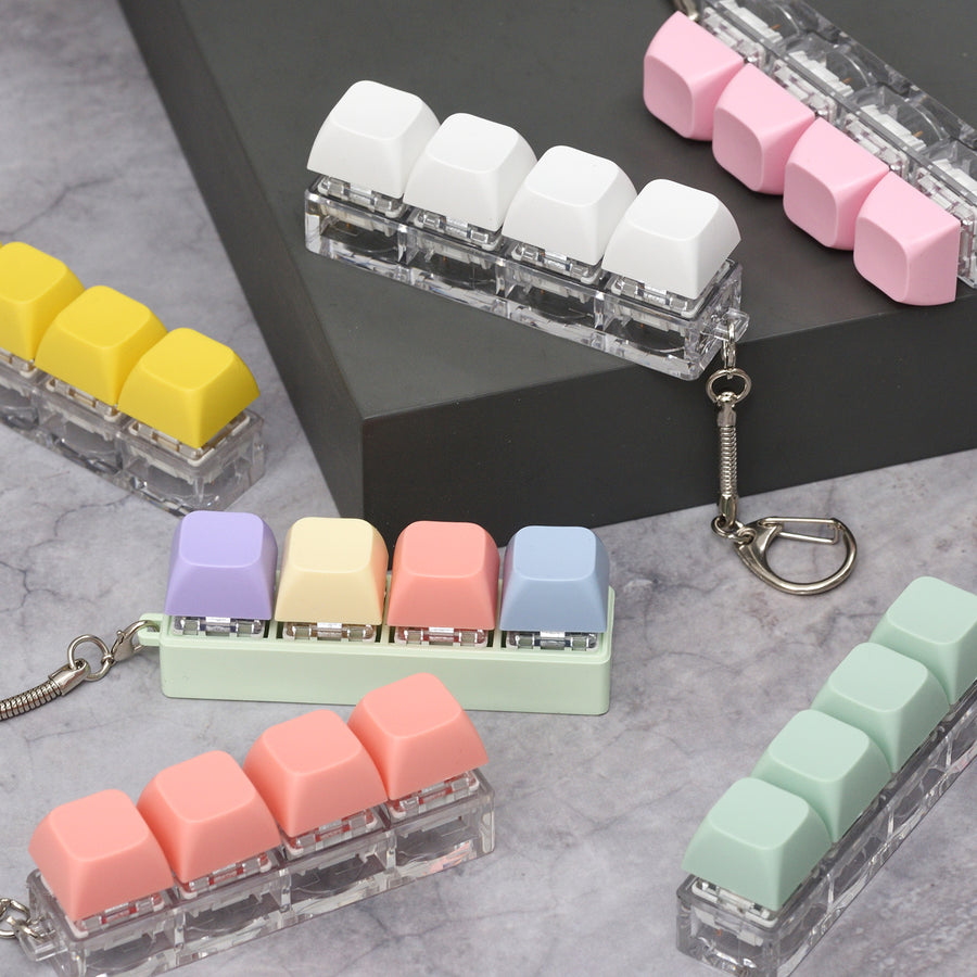 Pastel Sensory Keycap Keyring – www.cutecrushco.com