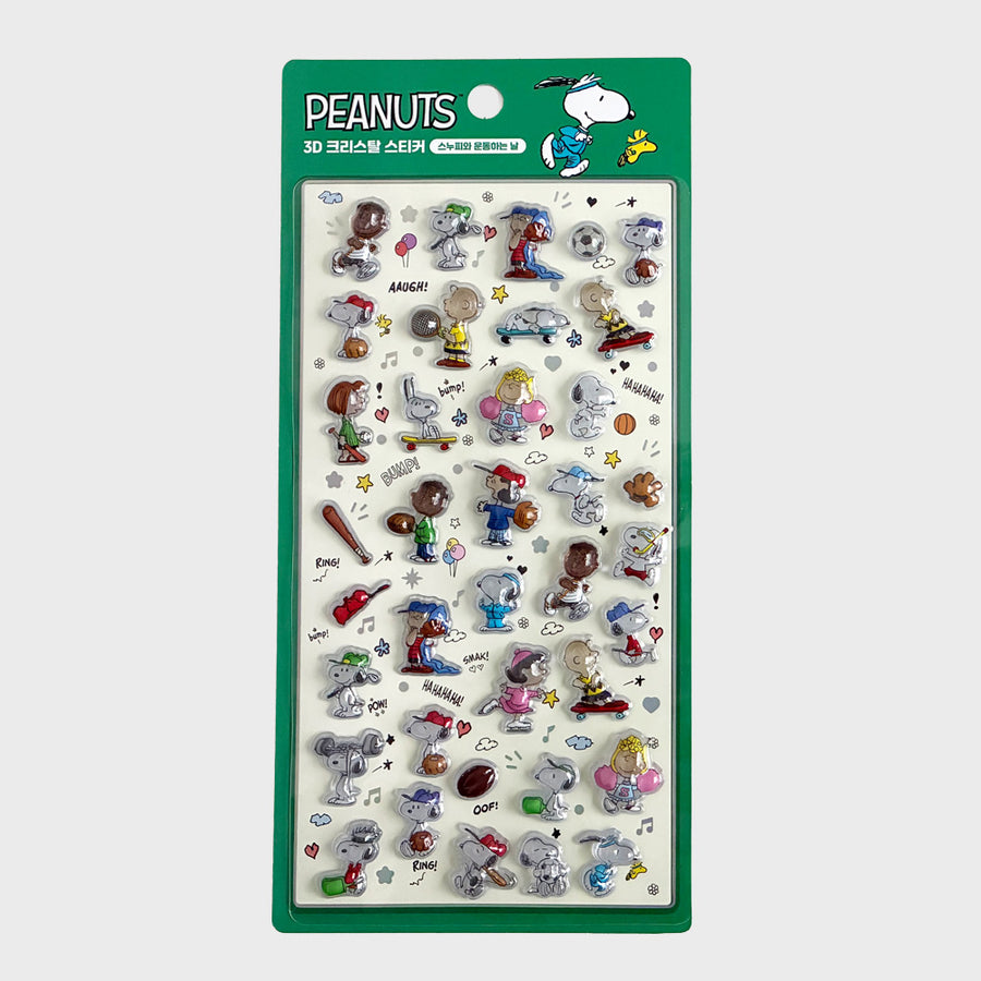 Peanuts 3D Crystal Bonbon Drop Stickers – www.cutecrushco.com