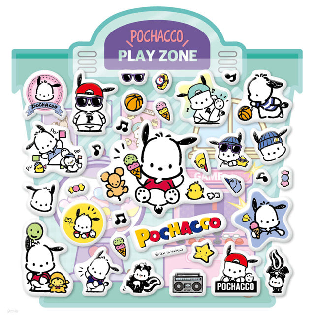 Pochacco Play Cafe Mini Soft Sticker – www.cutecrushco.com