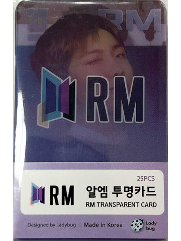 Kpop Transparent Photo Cards-BTS RM JIHA