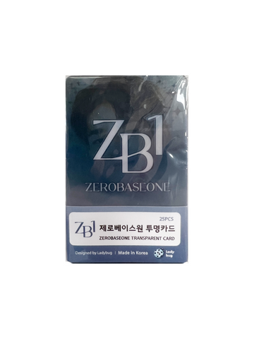 Kpop ZEROBASEONE Transparent Photo Cards (Pack of 25) – Collectible Korean Idol Cards