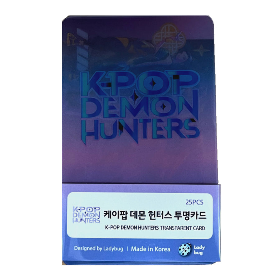 KPOP DEMON HUNTERS Transparent Photo Cards (Pack of 25) – Collectible Korean Idol Cards
