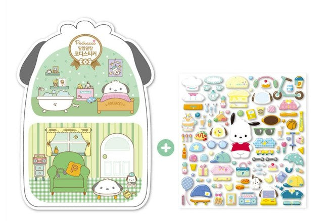 Sanrio Pochaco Soft House 3D Codi Sticker