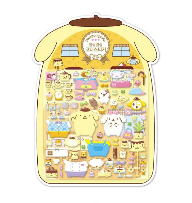 Sanrio Pompompurin Soft House Codi 3D Sticker Cheonyu