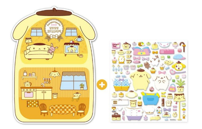 Sanrio Pompompurin Soft House Codi 3D Sticker