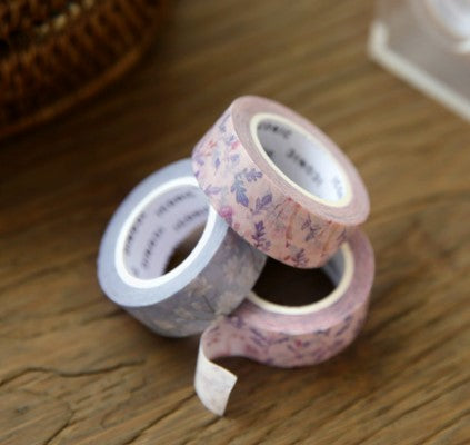 cute flower designs washi tapes decorate